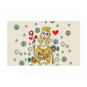 Бумага для упаковки 3D с принтом Червовая дама в Тюмени, пластик и полированная сталь | круглая форма, металлическое крепление в виде кольца | 14 февраля | love | влюбленные | карты | королева | король | лав | любовь | пара | парные | подарок