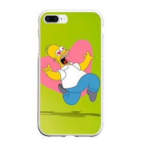 Чехол для iPhone 7Plus/8 Plus матовый с принтом Гомер в Тюмени, Силикон | Область печати: задняя сторона чехла, без боковых панелей | гомер