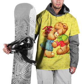 Накидка на куртку 3D с принтом Влюбленные мишки в Тюмени, 100% полиэстер |  | Тематика изображения на принте: 14 февраля | bear | love | teddy | валентин | влюбленный | любовь | милый | мишка | рисунок | сердечко | сердце
