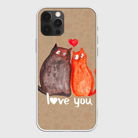 Чехол для iPhone 12 Pro Max с принтом Влюбленные котики в Тюмени, Силикон |  | Тематика изображения на принте: 14 февраля | bear | love | teddy | валентин | влюбленный | киска | кот | котик | любовь | милый | рисунок | сердечко | сердце