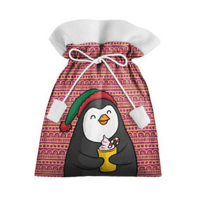 Подарочный 3D мешок с принтом Пингвиня в Тюмени, 100% полиэстер | Размер: 29*39 см | Тематика изображения на принте: пингвин