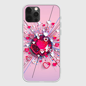 Чехол для iPhone 12 Pro Max с принтом Heart heart heart в Тюмени, Силикон |  | 14 февраля | love | влюбленный | любовь | рисунок | сердечки | сердечко | сердце