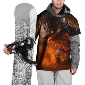 Накидка на куртку 3D с принтом Doom imp в Тюмени, 100% полиэстер |  | Тематика изображения на принте: doom | game | гибель | дум | игра | игры | обреченность | шутер