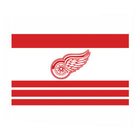 Бумага для упаковки 3D с принтом Detroit Red Wings в Тюмени, пластик и полированная сталь | круглая форма, металлическое крепление в виде кольца | detroit red wings | hockey | nhl | нхл | спорт | хоккей