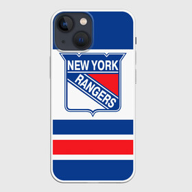 Чехол для iPhone 13 mini с принтом New York Rangers в Тюмени,  |  | hockey | new york rangers | nhl | нхл | спорт | хоккей