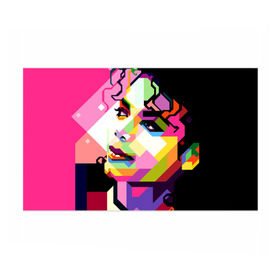 Бумага для упаковки 3D с принтом Майкл Джексон в Тюмени, пластик и полированная сталь | круглая форма, металлическое крепление в виде кольца | Тематика изображения на принте: michael jackson | майкл джексон | поп арт | портрет