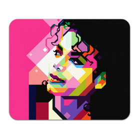 Коврик прямоугольный с принтом Майкл Джексон в Тюмени, натуральный каучук | размер 230 х 185 мм; запечатка лицевой стороны | michael jackson | майкл джексон | поп арт | портрет