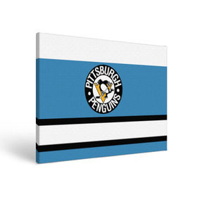 Холст прямоугольный с принтом Pittsburgh Penguins blue в Тюмени, 100% ПВХ |  | Тематика изображения на принте: hockey | nhl | pittsburgh penguins | нхл | хоккей