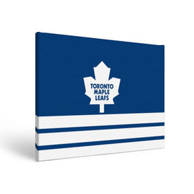 Холст прямоугольный с принтом Toronto Maple Leafs в Тюмени, 100% ПВХ |  | hockey | nhl | toronto maple leafs | нхл | хоккей