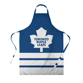 Фартук 3D с принтом Toronto Maple Leafs в Тюмени, 100% полиэстер | общий размер — 65 х 85 см, ширина нагрудника — 26 см, горловина — 53 см, длина завязок — 54 см, общий обхват в поясе — 173 см. Принт на завязках и на горловине наносится с двух сторон, на основной части фартука — только с внешней стороны | hockey | nhl | toronto maple leafs | нхл | хоккей