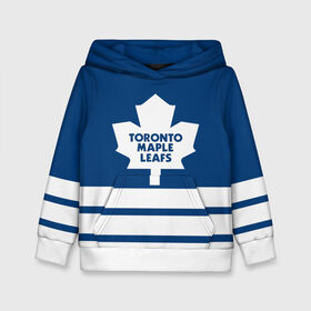Детская толстовка 3D с принтом Toronto Maple Leafs в Тюмени, 100% полиэстер | двухслойный капюшон со шнурком для регулировки, мягкие манжеты на рукавах и по низу толстовки, спереди карман-кенгуру с мягким внутренним слоем | hockey | nhl | toronto maple leafs | нхл | хоккей
