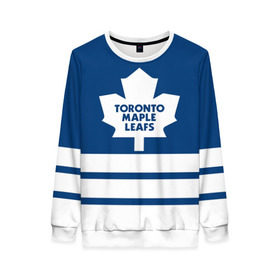 Женский свитшот 3D с принтом Toronto Maple Leafs в Тюмени, 100% полиэстер с мягким внутренним слоем | круглый вырез горловины, мягкая резинка на манжетах и поясе, свободная посадка по фигуре | hockey | nhl | toronto maple leafs | нхл | хоккей