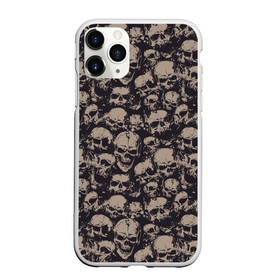 Чехол для iPhone 11 Pro матовый с принтом Черепа в Тюмени, Силикон |  | Тематика изображения на принте: grunge | skull | skulls | гранж | череп | черепа