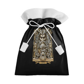 Подарочный 3D мешок с принтом Весы в Тюмени, 100% полиэстер | Размер: 29*39 см | libra | арт | весы | гороскоп | знаки зодиака | череп