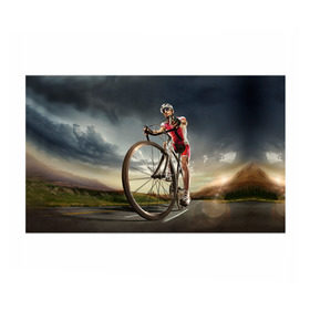 Бумага для упаковки 3D с принтом Велогонщик в Тюмени, пластик и полированная сталь | круглая форма, металлическое крепление в виде кольца | extreme | вело | велосипед | шоссейный велосипед | экстрим