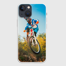 Чехол для iPhone 13 mini с принтом МТБ в Тюмени,  |  | extreme | вело | велосипед | маунтинбайк | мтб | экстрим