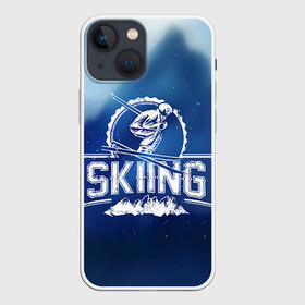 Чехол для iPhone 13 mini с принтом Лыжный спорт в Тюмени,  |  | extreme | ski | skiing | горнолыжное | горные лыжи | лыжник | фристайл | экстрим