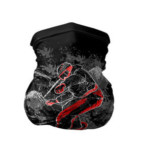 Бандана-труба 3D с принтом Сноубордист в Тюмени, 100% полиэстер, ткань с особыми свойствами — Activecool | плотность 150‒180 г/м2; хорошо тянется, но сохраняет форму | extreme | snowboard | сноуборд | сноубордист | экстрим