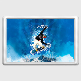 Магнит 45*70 с принтом Экстрим в Тюмени, Пластик | Размер: 78*52 мм; Размер печати: 70*45 | extreme | snowboard | сноуборд | сноубордист | спорт | экстрим