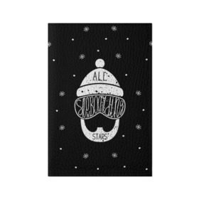 Обложка для паспорта матовая кожа с принтом Бородатый сноубордист в Тюмени, натуральная матовая кожа | размер 19,3 х 13,7 см; прозрачные пластиковые крепления | Тематика изображения на принте: extreme | snowboard | сноуборд | сноубордист | экстрим