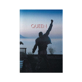 Обложка для паспорта матовая кожа с принтом Queen в Тюмени, натуральная матовая кожа | размер 19,3 х 13,7 см; прозрачные пластиковые крепления | freddie | heavy | mercury | metal | queen | rock | квин | куин | меркури | меркюри | метал | рок | фредди меркьюри | фреди | хэви