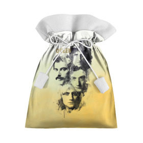 Подарочный 3D мешок с принтом Queen группа в Тюмени, 100% полиэстер | Размер: 29*39 см | freddie | heavy | mercury | metal | queen | rock | квин | куин | меркури | меркюри | метал | рок | фредди меркьюри | фреди | хэви