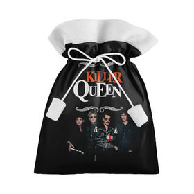 Подарочный 3D мешок с принтом Killer Queen в Тюмени, 100% полиэстер | Размер: 29*39 см | freddie | heavy | mercury | metal | queen | rock | квин | куин | меркури | меркюри | метал | рок | фредди меркьюри | фреди | хэви