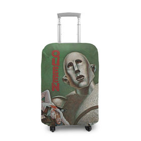 Чехол для чемодана 3D с принтом Queen в Тюмени, 86% полиэфир, 14% спандекс | двустороннее нанесение принта, прорези для ручек и колес | freddie | heavy | mercury | metal | queen | rock | квин | куин | меркури | меркюри | метал | рок | фредди меркьюри | фреди | хэви