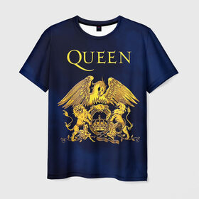 Мужская футболка 3D с принтом Группа Queen в Тюмени, 100% полиэфир | прямой крой, круглый вырез горловины, длина до линии бедер | freddie | heavy | mercury | metal | queen | rock | квин | куин | меркури | меркюри | метал | рок | фредди меркьюри | фреди | хэви