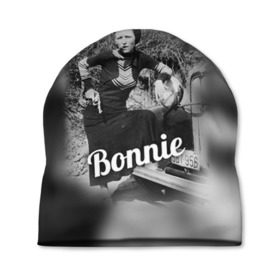 Шапка 3D с принтом Бонни в Тюмени, 100% полиэстер | универсальный размер, печать по всей поверхности изделия | 14 февраля | bonnie | love | бони | бони и клайд | бонни | бонни и клайд | влюбленные | день святого валентина | любовь