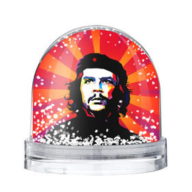 Снежный шар с принтом Че Гевара в Тюмени, Пластик | Изображение внутри шара печатается на глянцевой фотобумаге с двух сторон | куба | поп арт | революционер | чегевара