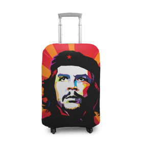 Чехол для чемодана 3D с принтом Че Гевара в Тюмени, 86% полиэфир, 14% спандекс | двустороннее нанесение принта, прорези для ручек и колес | Тематика изображения на принте: куба | поп арт | революционер | чегевара