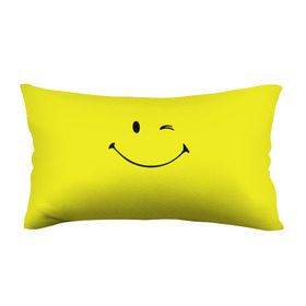 Подушка 3D антистресс с принтом Смайл в Тюмени, наволочка — 100% полиэстер, наполнитель — вспененный полистирол | состоит из подушки и наволочки на молнии | emoji | smile | жёлтый | смайл | смайлик | улыбка | эмодзи | эмоции