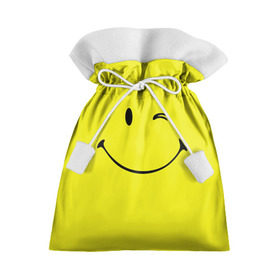 Подарочный 3D мешок с принтом Смайл в Тюмени, 100% полиэстер | Размер: 29*39 см | emoji | smile | жёлтый | смайл | смайлик | улыбка | эмодзи | эмоции