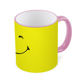 Кружка 3D с принтом Смайл в Тюмени, керамика | ёмкость 330 мл | Тематика изображения на принте: emoji | smile | жёлтый | смайл | смайлик | улыбка | эмодзи | эмоции