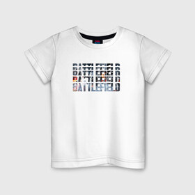 Детская футболка хлопок с принтом Battlefield в Тюмени, 100% хлопок | круглый вырез горловины, полуприлегающий силуэт, длина до линии бедер | Тематика изображения на принте: 1 | 2 | 3 | batlefield | батлфилд | баттлфилд