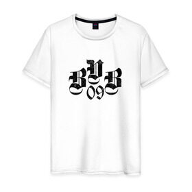 Мужская футболка хлопок с принтом BVB 09 в Тюмени, 100% хлопок | прямой крой, круглый вырез горловины, длина до линии бедер, слегка спущенное плечо. | 09 | borussia | dortmund | бвб | боруссия | дортмунд