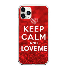 Чехол для iPhone 11 Pro матовый с принтом Love me в Тюмени, Силикон |  | 14 февраля | love | love is | love me | валентин | влюбленный | день святого валентина | люби меня | любовь | милый | святой | сердечко | сердце