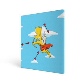 Холст квадратный с принтом Барт амур в Тюмени, 100% ПВХ |  | Тематика изображения на принте: 14 февраля | simpsons | барт | день влюбленных | день святого валентина | купидон | любовь | подарок. love | симпсоны