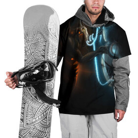 Накидка на куртку 3D с принтом Razor and shadow fiend в Тюмени, 100% полиэстер |  | Тематика изображения на принте: dota 2 | razor | shadow fiend | дота 2