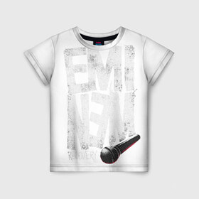 Детская футболка 3D с принтом Eminem в Тюмени, 100% гипоаллергенный полиэфир | прямой крой, круглый вырез горловины, длина до линии бедер, чуть спущенное плечо, ткань немного тянется | eminem | recovery | еминем | эминем