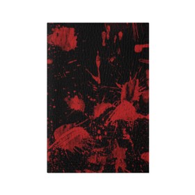 Обложка для паспорта матовая кожа с принтом Следы крови в Тюмени, натуральная матовая кожа | размер 19,3 х 13,7 см; прозрачные пластиковые крепления | blood | кровь | следы