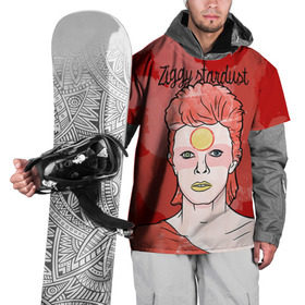 Накидка на куртку 3D с принтом Ziggy Stardust в Тюмени, 100% полиэстер |  | Тематика изображения на принте: bowie | david | ziggy stardust | боуи | дэвид | музыкант | певец | рок