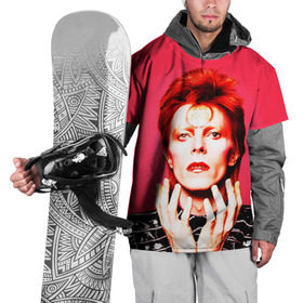 Накидка на куртку 3D с принтом Ziggy Stardust в Тюмени, 100% полиэстер |  | Тематика изображения на принте: bowie | david | ziggy stardust | боуи | дэвид | музыкант | певец | рок