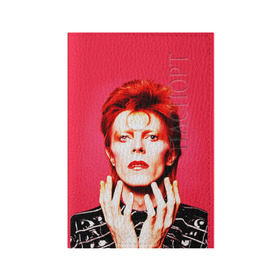 Обложка для паспорта матовая кожа с принтом Ziggy Stardust в Тюмени, натуральная матовая кожа | размер 19,3 х 13,7 см; прозрачные пластиковые крепления | bowie | david | ziggy stardust | боуи | дэвид | музыкант | певец | рок