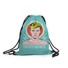 Рюкзак-мешок 3D с принтом David Bowie в Тюмени, 100% полиэстер | плотность ткани — 200 г/м2, размер — 35 х 45 см; лямки — толстые шнурки, застежка на шнуровке, без карманов и подкладки | bowie | david | боуи | дэвид | музыкант | певец | рок