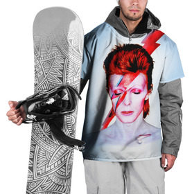 Накидка на куртку 3D с принтом Aladdin sane в Тюмени, 100% полиэстер |  | Тематика изображения на принте: aladdin sane | bowie | david | боуи | дэвид | музыкант | певец | рок