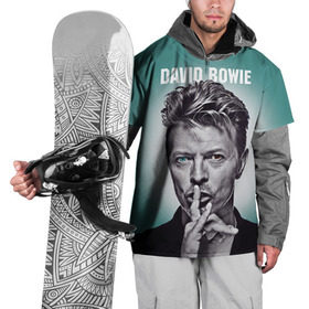 Накидка на куртку 3D с принтом Боуи в Тюмени, 100% полиэстер |  | Тематика изображения на принте: bowie | david | боуи | дэвид | музыкант | певец | рок