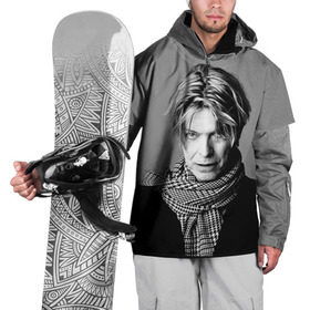 Накидка на куртку 3D с принтом Дэвид Боуи в Тюмени, 100% полиэстер |  | bowie | david | боуи | дэвид | музыкант | певец | рок