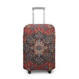 Чехол для чемодана 3D с принтом Красивый ковер в Тюмени, 86% полиэфир, 14% спандекс | двустороннее нанесение принта, прорези для ручек и колес | ковер | настенный ковер
